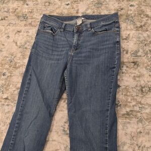 Duluth Trading Co Womens Bootcut Jeans Medium Wash Blue Size 10 x 31 Mid Rise
